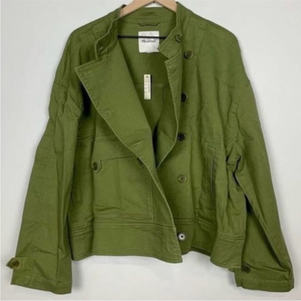 Madewell | NWT Felton MilitaryAsymmetrical Jacket in Green Size XXL